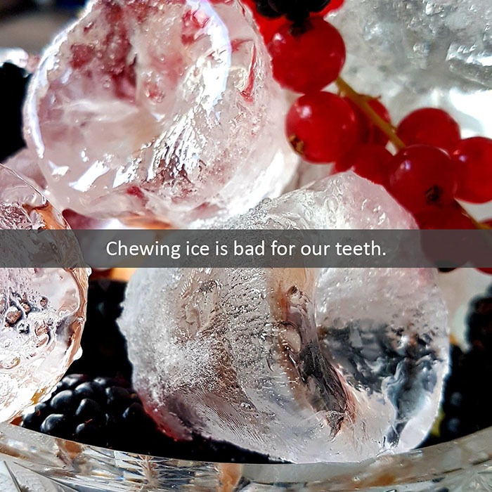 Chewing Ice Is Bad for Our Teeth - Curtis Orthodontics